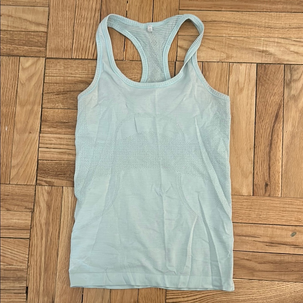 Women's Light Blue Racerback Tank Top